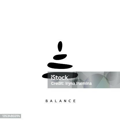 istock Abstract pyramid of life balance. Search with adjustment of mental and business success 1353485594