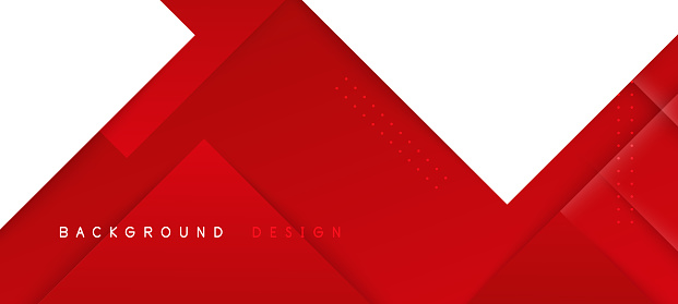 Abstract red and white papercut background with blank space design. Modern futuristic background . Can be use for landing page, book covers, brochures, flyers, magazines, any brandings, banners, headers, presentations, and wallpaper backgrounds