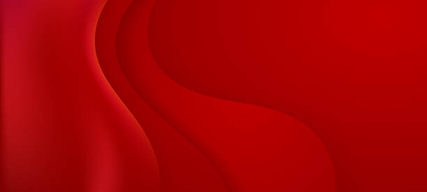 abstract red gradient fluid wave background with geometric shape. modern futuristic background. can be use for landing page, book covers, brochures, flyers, magazines, any brandings, banners, headers, presentations, and wallpaper backgrounds - 紅色 插圖 幅插畫檔、美工圖案、卡通及圖標