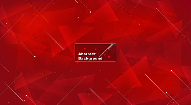 Abstract red vector background with stripes vector art illustration