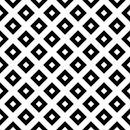 Abstract seamless geometric black and white pattern.