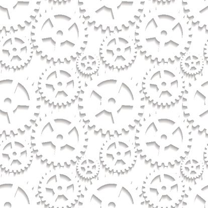 Abstract seamless pattern with cogwheels