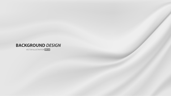 Abstract smooth elegant luxury white fabric texture  background with copy space.