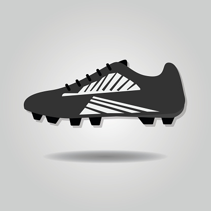 Abstract soccer shoe icon