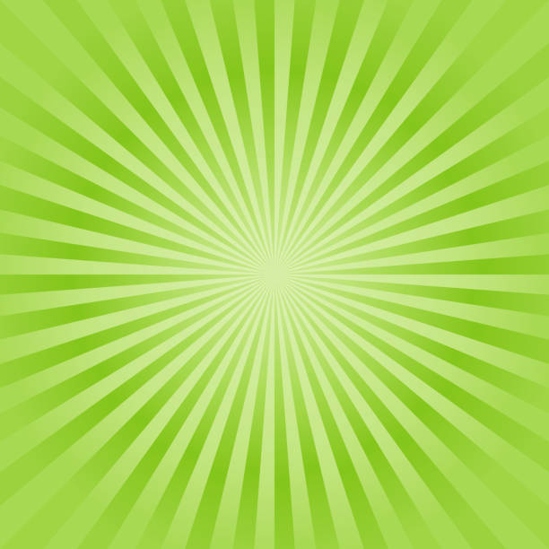 abstraktes, weiches grünes strahlenhintergrund. vektor - grün stock-grafiken, -clipart, -cartoons und -symbole