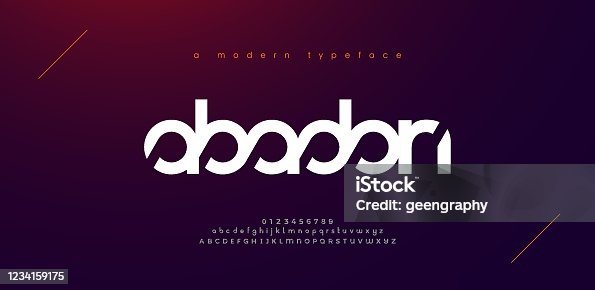 istock Abstract sport modern alphabet fonts. Typography technology electronic sport digital game music future creative font. vector illustration 1234159175