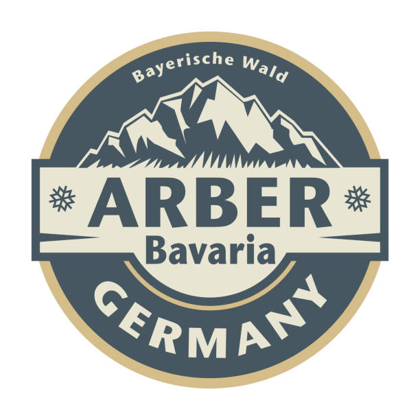 抽象郵票或徽章，名稱為德國巴伐利亞州阿伯鎮 - bayern 幅插畫檔、美工圖案、卡通及圖標