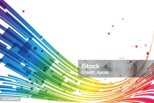 istock Abstract stripes rainbow background 527668690