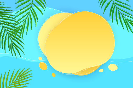 Abstract summer background with empty space for your message