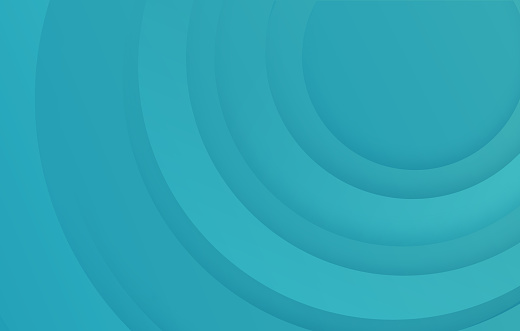 Abstract Teal Circles Background