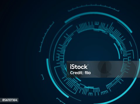 istock Abstract Tech Circle Background 856101164