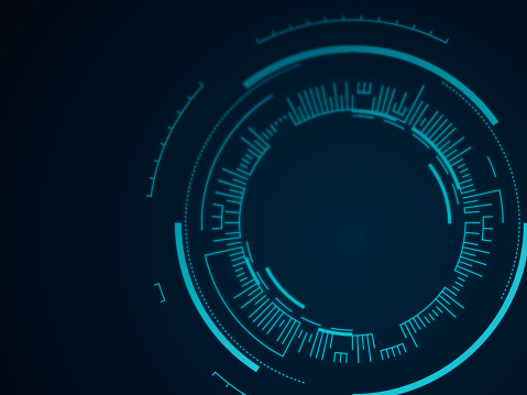 Abstract Tech Circle Background