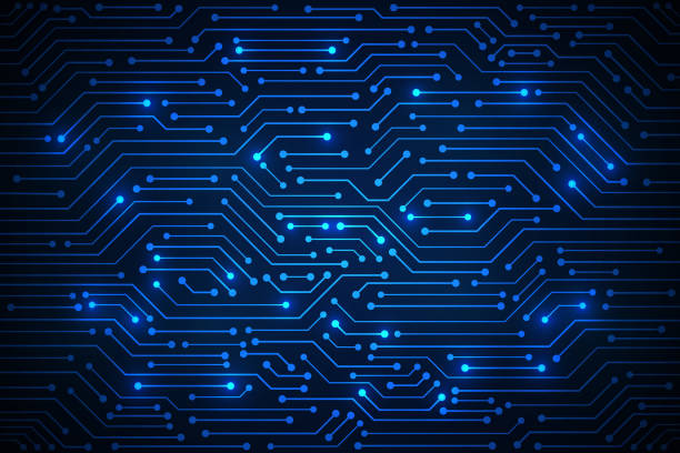 Abstract Technology Background , blue circuit board pattern Abstract Technology Background , blue circuit board pattern circuit board stock illustrations