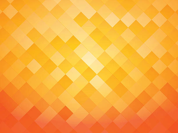 orange abstrakt fliesen hintergrund - orange stock-grafiken, -clipart, -cartoons und -symbole