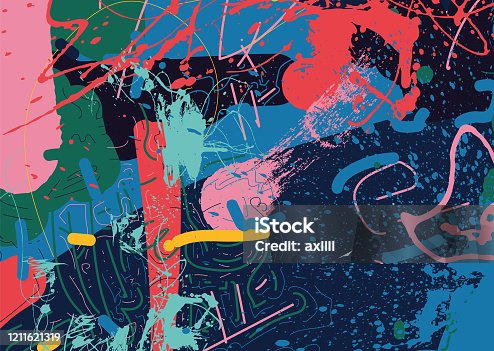 istock abstract urban grunge texture background - vector illustration 1211621319