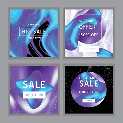 Abstract vaporwave vector Sale template