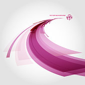istock Abstract vector background element in red, pink and white colors curve perspective. 912931986