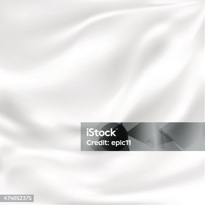 istock Abstract Vector Texture, White Silk 474052375