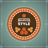 abstract vintage style banner background