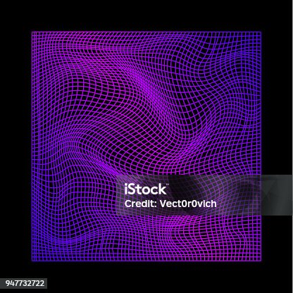 istock abstract wavy twisted distorted lines gradient colored texture background 947732722