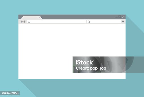 istock Abstract Web Browser Window - Vector Mockup 843762868