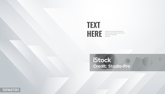 istock Abstract white geometric background. 1331627251