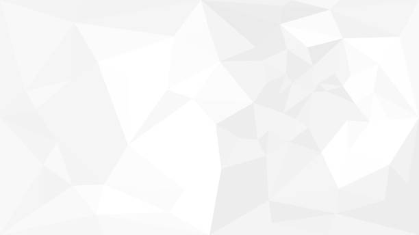 абстрактный белый серый полигональный фон. геометрический мятый треугольник низкий поли стиль градиент иллюстрации - background stock illustrations