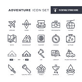 istock Adventure Editable Stroke Line Icons 1327269007
