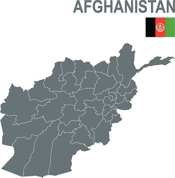 Afghanistan http://dikobraz.org/map_2.jpgDetailed map of Afghanistan with provinces,  flag  afghanistan stock illustrations