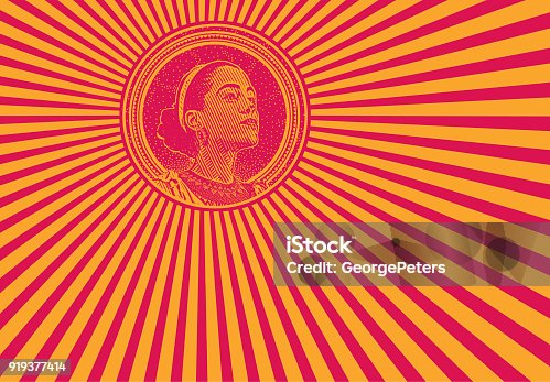 istock African American woman and psychedelic pattern 919377414