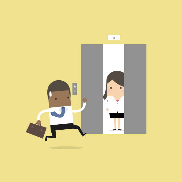 Best Holding Door Open For Someone Illustrations Royalty