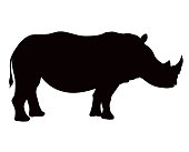An African animal silhouette. File is built in CMYK for optimal printing, the black is a rich black.