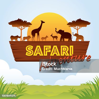 istock African Safari Adventure Sign 1001649214