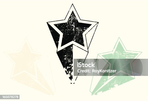 istock Aged and weathered shooting star collection 165078278