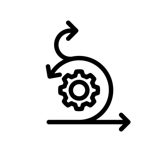 Agile icon Vector illustration flexibility stock illustrations