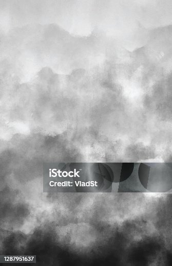 istock Air Pollution Smoke Gray Clouds Watercolor Grunge Abstract Background with Copy Space 1287951637