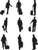 Airport passengers with luggagehttp://www.twodozendesign.info/i/1.png