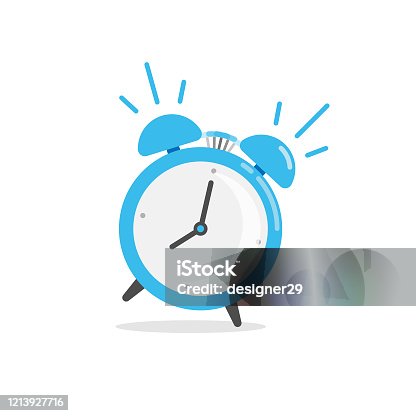 istock Alarm Clock Icon. Wake Up Time Vector Design on White Background. 1213927716
