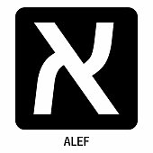 istock Alef hebrew letter icon 1273939190