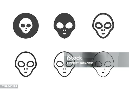 istock Alien Icons - Multi Series 1199803199