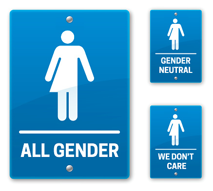 All Gender Restroom Bathroom Signs