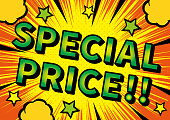 American Comic Book Design "Special Price" Poster