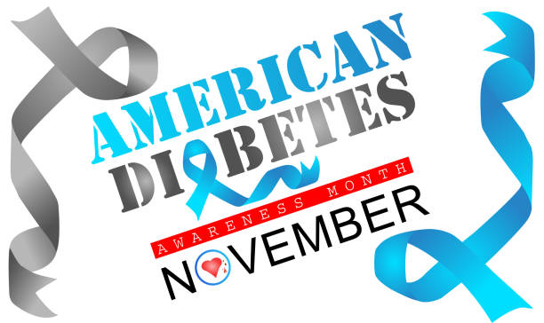 American Diabetes Awareness Month American Diabetes Awareness Month Banner Or Poster Design national diabetes month stock illustrations