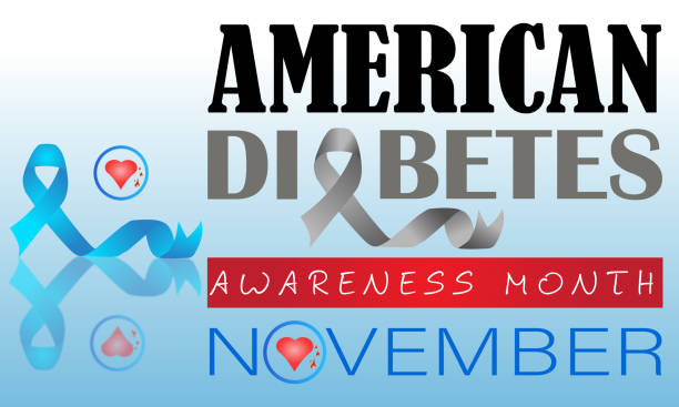 American Diabetes Awareness Month American Diabetes Awareness Month November Banner Vector Design national diabetes month stock illustrations