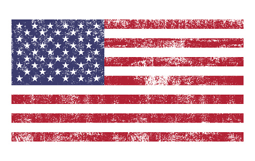American flag distressed grunge texture
