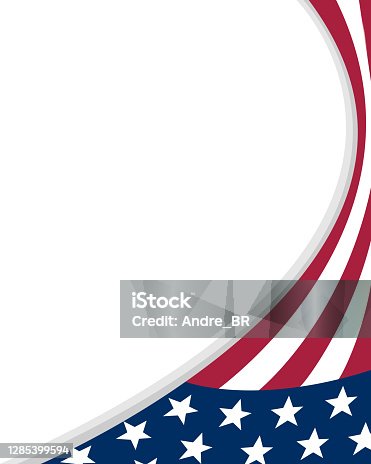 istock American flag symbols wave corner border banner 1285399594