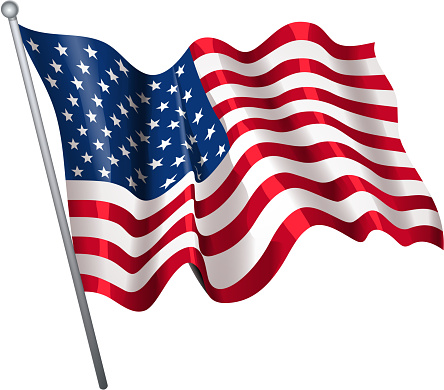 Download American Flag Stock Illustration - Download Image Now - iStock