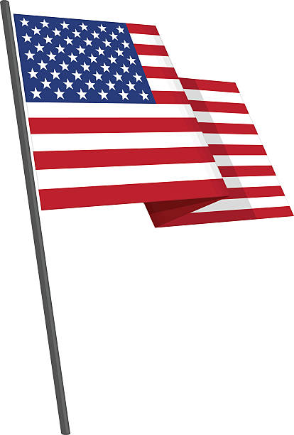 Download Best American Flag Waving Illustrations, Royalty-Free ...
