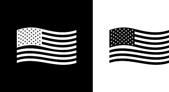 American Flag Waving Stock Illustration - Download Image Now - iStock