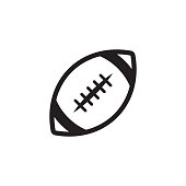 istock American football ball - vector icon isolated 1341697085